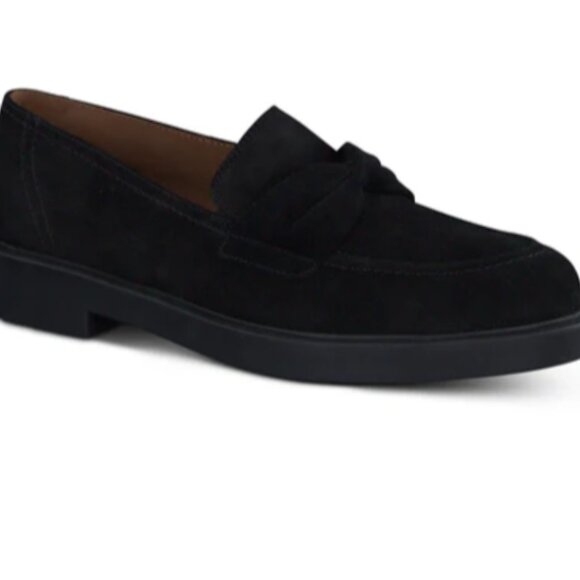 New Paul Green Sadie Loafer Flat Dress Shoes Black Suede Women's Size 7 $429 - Picture 5 of 6